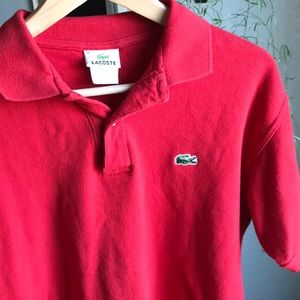 Lacoste Men’s Classic Red Short-Sleeve Polo